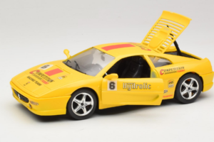 Ferrari F355 Berlinetta Racing Amarelo Solido 1:18 9009-Y1 Metal - imagem 2 de 8