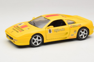 Ferrari F355 Berlinetta Racing Amarelo Solido 1:18 9009-Y1 Metal