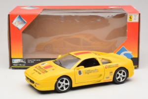 Ferrari F355 Berlinetta Racing Amarelo Solido 1:18 9009-Y1 Metal - imagem 8 de 8