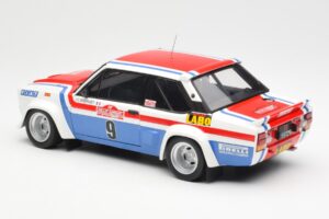 Fiat 131 Abarth Fiat France #9 J-C. Andruet / C. Delferrier Winner Rally Sanremo 1977 Kyosho 1:18 08375A Metal - imagem 7 de 8
