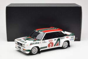 Fiat 131 Abarth #3 M. Alen / I. Kivimaki Winner Rally 1000 Lakes 1980 Kyosho 1:18 08376H Metal - imagem 8 de 8