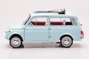 Fiat 500 Giardiniera Acquamarina Azul Norev 1:18 187742 Metal - imagem 4 de 7