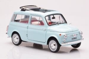 Fiat 500 Giardiniera Acquamarina Azul Norev 1:18 187742 Metal - imagem 6 de 7