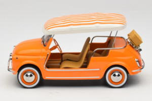 Fiat 500 Jolly Laranja Norev 1:18 187791 Metal - imagem 3 de 6