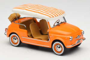 Fiat 500 Jolly Laranja Norev 1:18 187791 Metal - imagem 4 de 6