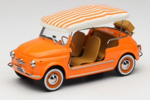 Fiat 500 Jolly Laranja Norev 1:18 187791 Metal