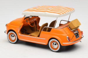 Fiat 500 Jolly Laranja Norev 1:18 187791 Metal - imagem 5 de 6