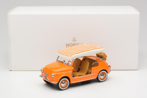 Fiat 500 Jolly Laranja Norev 1:18 187791 Metal - imagem 6 de 6