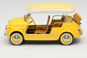 Fiat 500 Jolly Amarelo Norev 1:18 187790 Metal - imagem 3 de 6