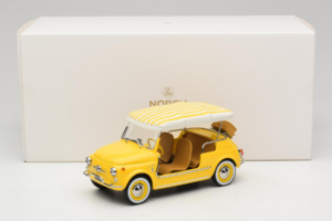 Fiat 500 Jolly Amarelo Norev 1:18 187790 Metal - imagem 6 de 6