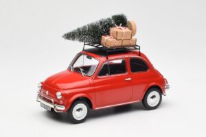 Fiat 500 L Vermelho Christmas Norev 1:18 187779 Metal