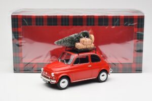 Fiat 500 L Vermelho Christmas Norev 1:18 187779 Metal - imagem 6 de 6