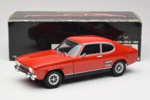 Ford Capri Mk1 1700 GT Vermelho Minichamps 1:18 180089001 Metal - imagem 8 de 8