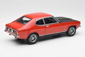 Ford Capri Mk1 2600 RS Vermelho Preto Minichamps 1:18 180089071 Metal - imagem 3 de 8