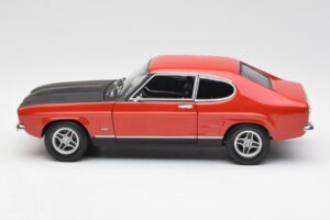 Ford Capri Mk1 2600 RS Vermelho Preto Minichamps 1:18 180089071 Metal - imagem 4 de 8