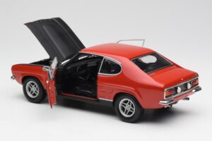 Ford Capri Mk1 2600 RS Vermelho Preto Minichamps 1:18 180089071 Metal - imagem 5 de 8