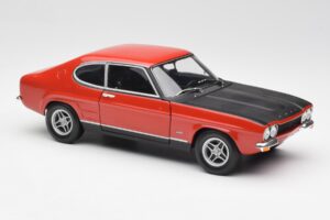 Ford Capri Mk1 2600 RS Vermelho Preto Minichamps 1:18 180089071 Metal - imagem 6 de 8