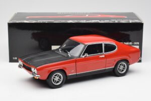 Ford Capri Mk1 2600 RS Vermelho Preto Minichamps 1:18 180089071 Metal - imagem 8 de 8