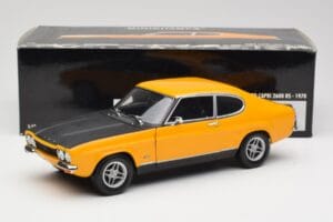 Ford Capri 2600 RS Signal Amarelo Com Preto Minichamps 1:18 180089070 Metal - imagem 8 de 8