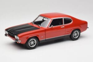 Ford Capri Mk1 RS 2600 Vermelho & Preto Minichamps 1:18 150089076 Metal