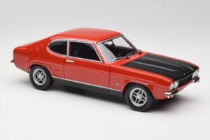Ford Capri Mk1 RS 2600 Vermelho & Preto Minichamps 1:18 150089076 Metal - imagem 6 de 8