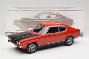 Ford Capri Mk1 RS 2600 Vermelho & Preto Minichamps 1:18 150089076 Metal - imagem 8 de 8