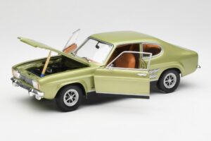 Ford Capri Mk1 Verde Claro Metálico Minichamps 1:18 18008900 Metal - imagem 2 de 8