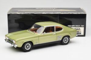 Ford Capri Mk1 Verde Claro Metálico Minichamps 1:18 18008900 Metal - imagem 8 de 8