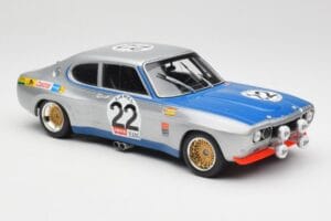 Ford Capri Mk1 RS 2600 #22 Ford Koln D. Glemser / A. Soler-Roig Winners 24 Hours of Spa 1971 Minichamps 1:18 155718522 Metal - imagem 4 de 6