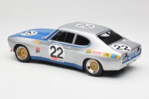 Ford Capri Mk1 RS 2600 #22 Ford Koln D. Glemser / A. Soler-Roig Winners 24 Hours of Spa 1971 Minichamps 1:18 155718522 Metal - imagem 5 de 6