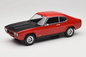 Ford Capri Mk1 RS 2600 Vermelho com Capot Preto MCG 1:18 MCG18538 Metal