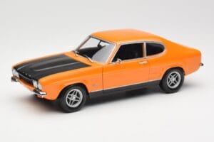 Ford Capri Mk1 RS 2600 Signal Orange Preto Minichamps 1:18 150089077 Metal