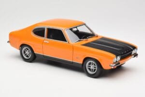 Ford Capri Mk1 RS 2600 Signal Orange Preto Minichamps 1:18 150089077 Metal - imagem 6 de 8