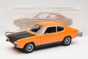 Ford Capri Mk1 RS 2600 Signal Orange Preto Minichamps 1:18 150089077 Metal - imagem 8 de 8