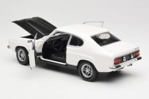 Ford Capri Mk1 RS 2600 Branco Preto Minichamps 1:18 150089078 Metal - imagem 5 de 8
