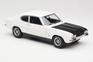 Ford Capri Mk1 RS 2600 Branco Preto Minichamps 1:18 150089078 Metal - imagem 6 de 8