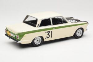 Ford Cortina Lotus #31 J. Ickx / G. Staepelaere Marathon de la Route 1966 MCG 1:18 MCG18436R Metal - imagem 2 de 6
