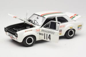 Ford Escort RS1600 #114 J. Fitzpatrick Team Broadspeed Castrol Race of Champions 1971 Minichamps 1:18 100718114 Metal - imagem 2 de 8