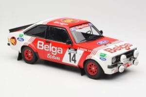 Ford Escort Mk2 RS 1800 #14 Droogmans / Joosten Belga 3rd Place Lotto Haspengouw Rally 1983 Minichamps 1:18 155838714 Metal - imagem 4 de 6
