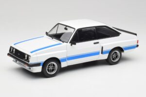 Ford Escort Mk2 RS 2000 X-Pack Diamond Branco & Azul Stripe MCG 1:18 MCG18350 Metal