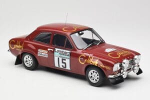 Ford Escort RS 1600 Mk1 #15 M. Alen / I. Kivimäki RAC Rally 1974 IXO 1:18 18RMC047B Metal - imagem 4 de 6