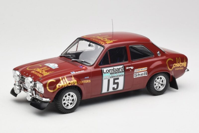 Ford Escort RS 1600 Mk1 #15 M. Alen / I. Kivimäki RAC Rally 1974 IXO 1:18 18RMC047B Metal