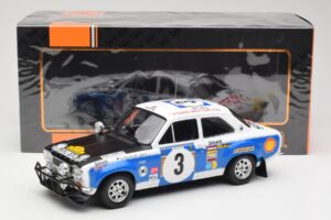 Ford Escort RS 1600 Mk1 #3 V. Preston Jr. / B. Smith Safari Rally 1973 IXO 1:18 18RMC075B Metal - imagem 6 de 6