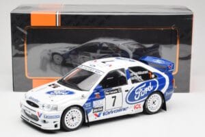 Ford Escort WRC #7 J. Kankkunen / J. Repo RAC Rally 1998 IXO 1:18 18RMC170A Metal - imagem 6 de 6