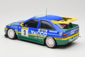 Ford Escort #3 Yacoo P. Bernardini / B. Occelli Rally Monte Carlo 1996 Winner UT Models 1:18 180968203 Metal - imagem 7 de 8