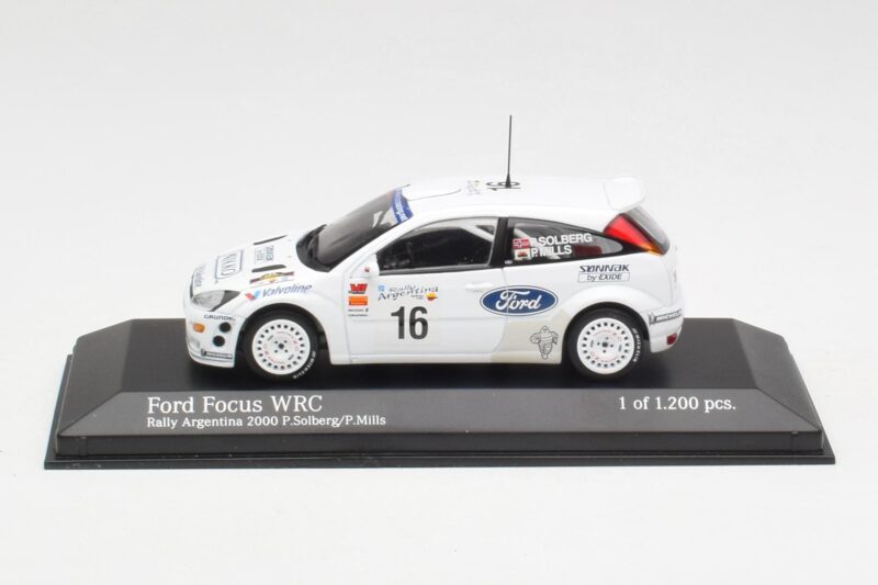 Ford Focus WRC Mk1 #16 P. Solberg / P. Mills Rally Argentina 2000 Minichamps 1:43 430008916 Metal
