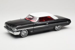 Ford Galaxie 500 Preto Sun Star 1:18 1442 Metal