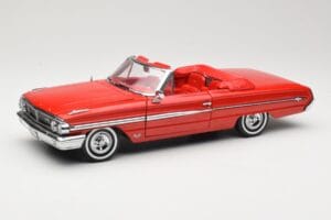 Ford Galaxie 500 Cabriolet Vermelho Sun Star 1:18 1420 Metal