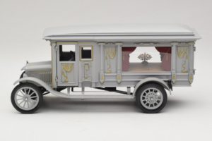 Ford Model T Carro Fúnebre Ornamentado Esculpido Precision Miniatures 1:18 PMSC-07G Metal - imagem 4 de 8