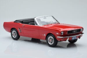Ford Mustang Cabriolet Vermelho Norev 1:18 182810 Metal - imagem 4 de 6